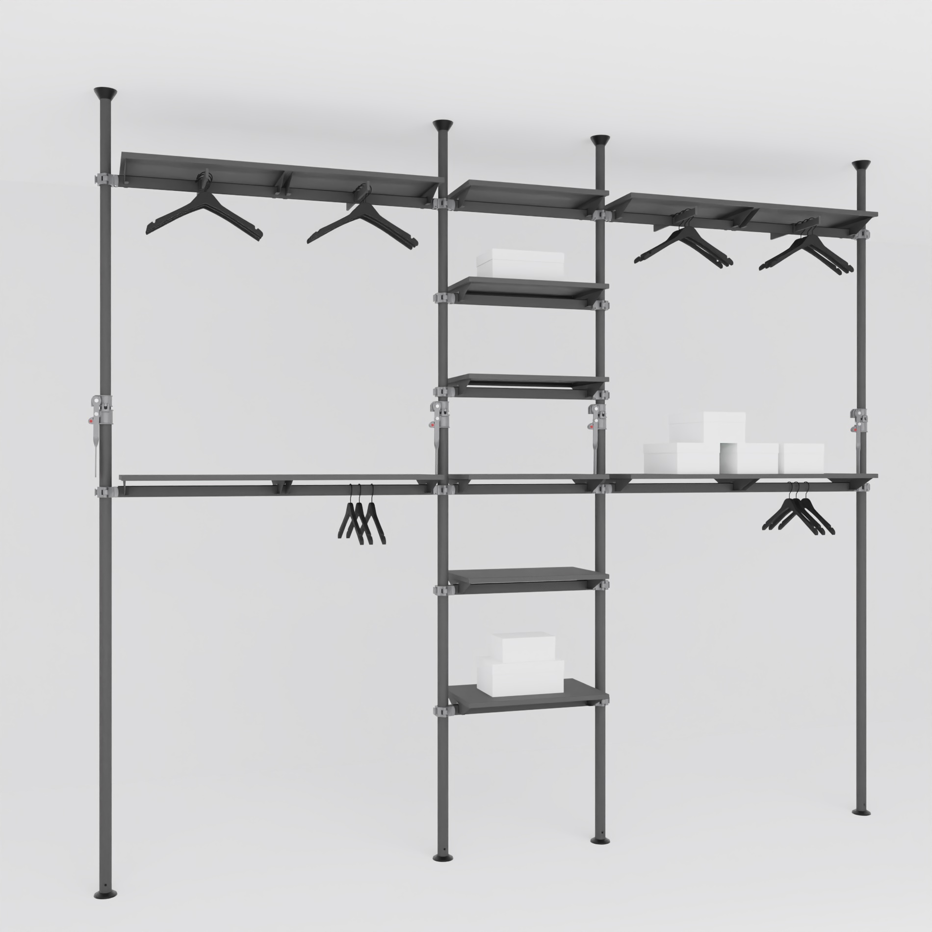 Autopole Charcoal Tensioned – Kit 1